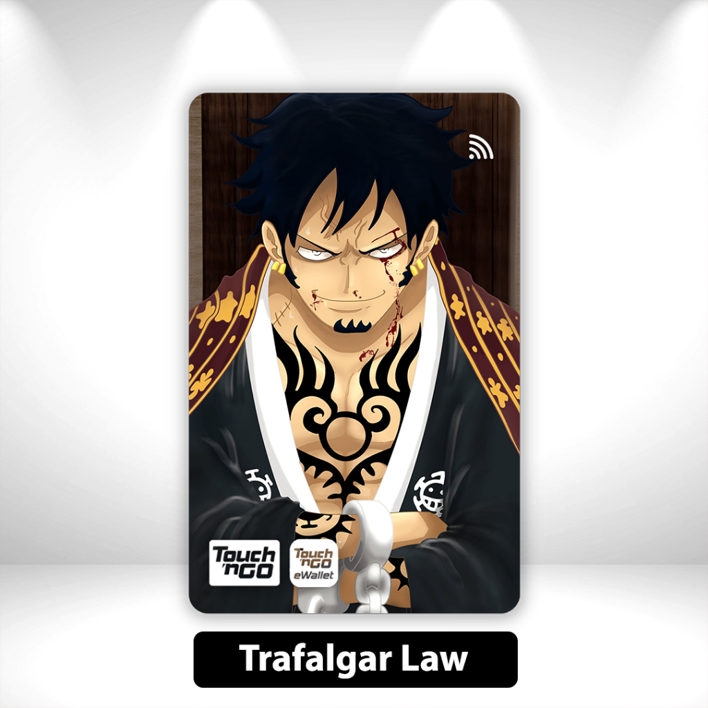 [One Piece] Trafalgar Law - สติ๊กเกอร์ TNG NFC Card Skincard โดย Sticko Manga Touch n Go