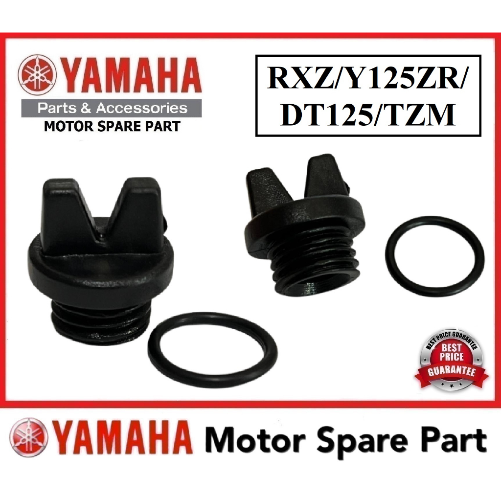 YAMAHA RXZ / Y125ZR น้ํามัน GAUGE 0 น้ํามัน LEVER CAP PLUG TUDUNG CAP MINYAK HITAM Y125Z Y125 RXZ135