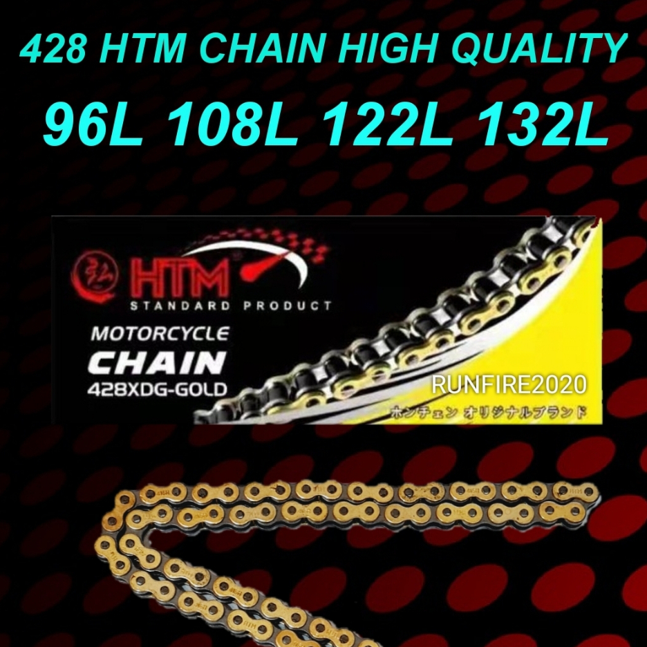 428 96L 108L 120L 132L โซ่ MOTOSIKAL HONDA EX5 WAVE FUTURE YAMAHA LC135 RXZ DEMAK SYM BENELLI KRISS 