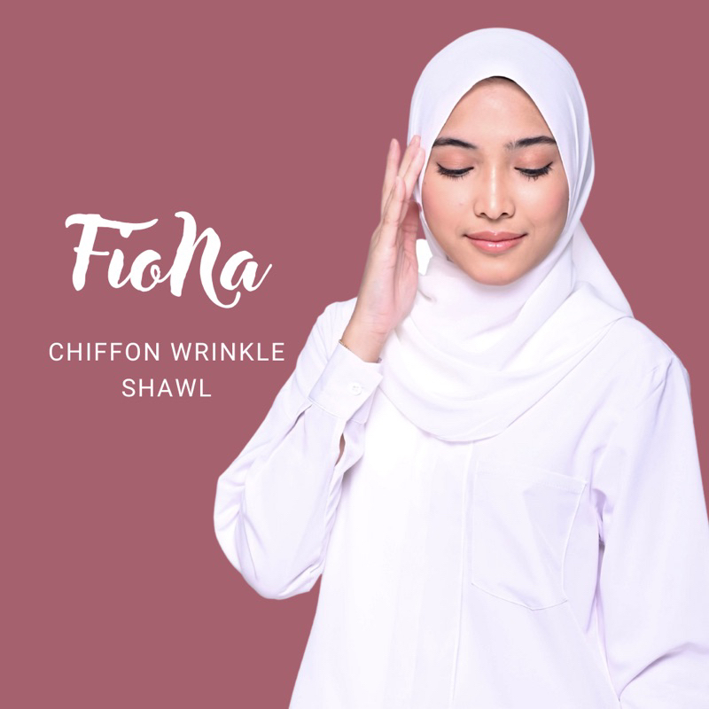 [ซื้อ 3 ฟรี TALI ภายใน] FIONA WRINKLE CHIFON SHAWL PREMIUM CHIFFON SHAWL SHAWL