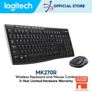 Logitech Mk270R คีย์บอร์ดเมาส์ไร้สาย