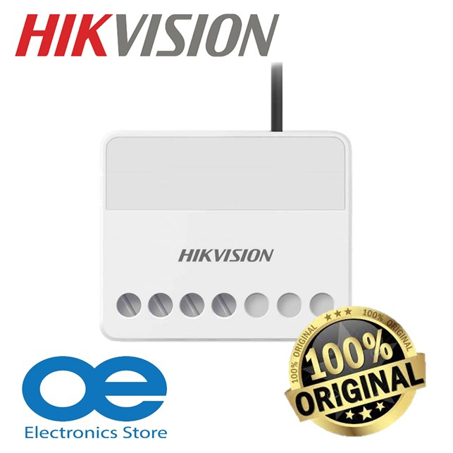 HIKVISION DS-PM1-O1H-WB AX Pro ไร้สาย 433MHz การสื่อสาร 2 ทาง, AES-128 การเข้ารหัสสวิตช์ผนัง