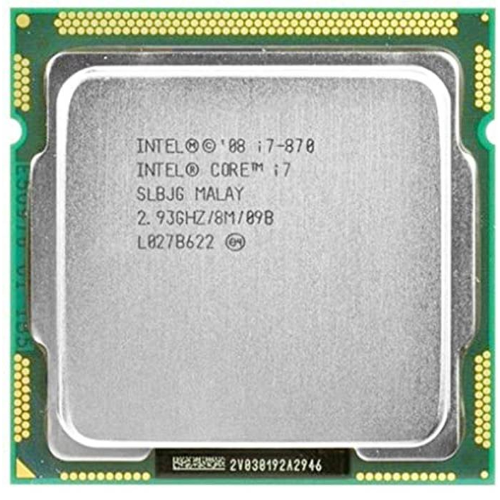 ️ 7) Intel Core i7 870 CPU LGA 1156 Pin CPU โปรเซสเซอร์ Dual Core