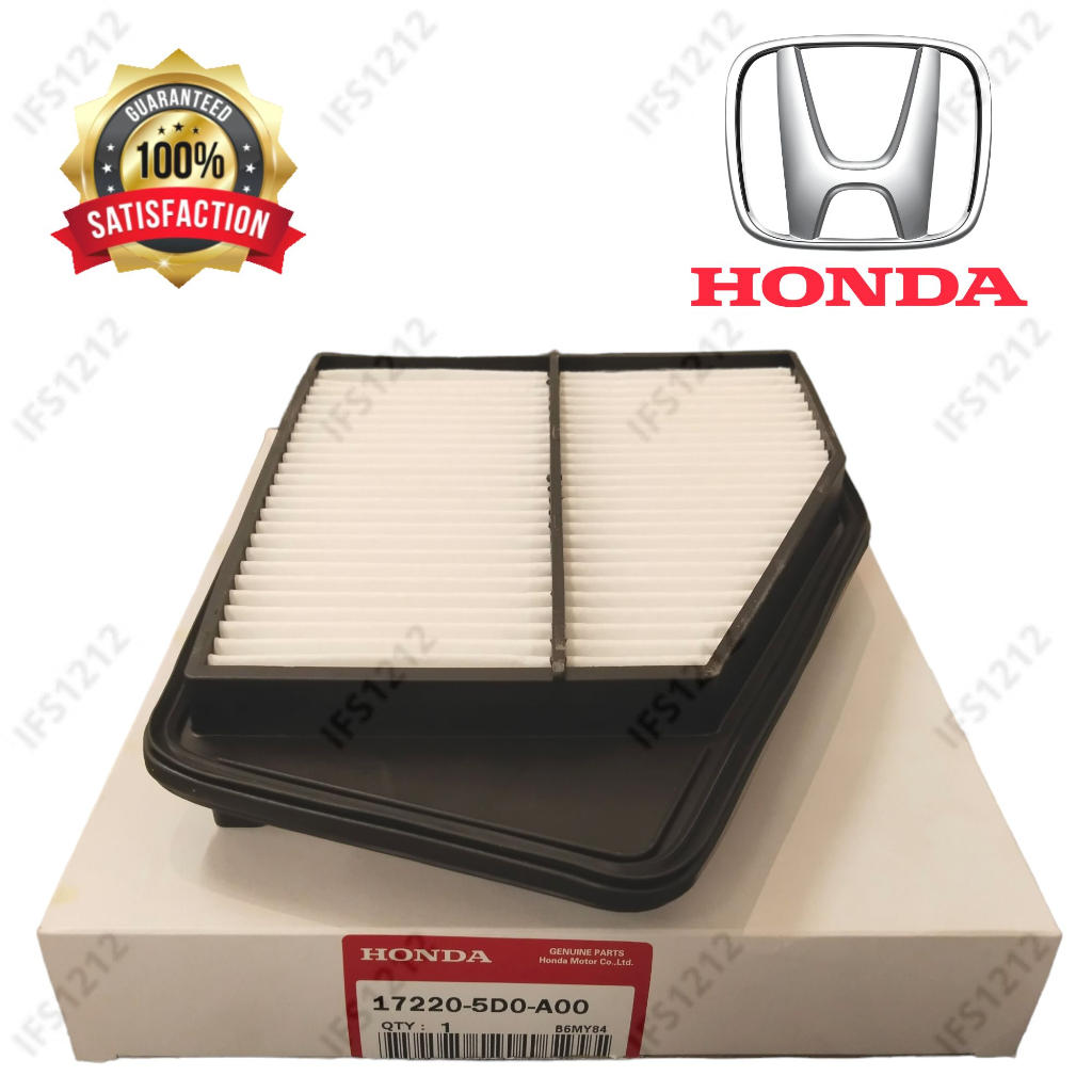 17220-5D0-A00 HONDA AIR FILTER ACCORD 2.0 T2A 2013~2019 17220-5DO-A00 OO เครื่องยนต์