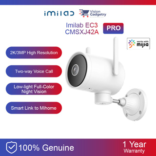 [Global] Xiaomi Imilab Mijia PTZ กล้องวงจรปิด CCTV EC3 PRO กันน้ํา IP66 IP Camera 2K 1296P 3.0MP CMSXJ42A