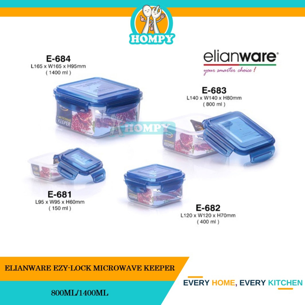 Elianware EZY-LOCK MICROWAVE KEEPER ภาชนะบรรจุอาหาร E-683/684