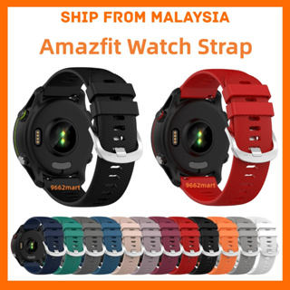 สายนาฬิกาข้อมือซิลิโคนนิ่ม 20 มม. สําหรับ Amazfit Bip S Bip U Bip 3 GTS 2 2E GTS 3 4 GTR 2 2E GTR 3 4 GTS 2 4 Mini Stratos