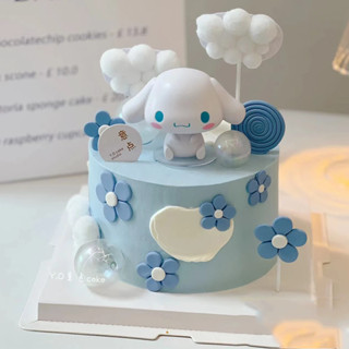 [พร้อมส่ง] ป้ายท็อปเปอร์ รูปสุนัข Cinnamoroll สําหรับตกแต่งเค้ก
