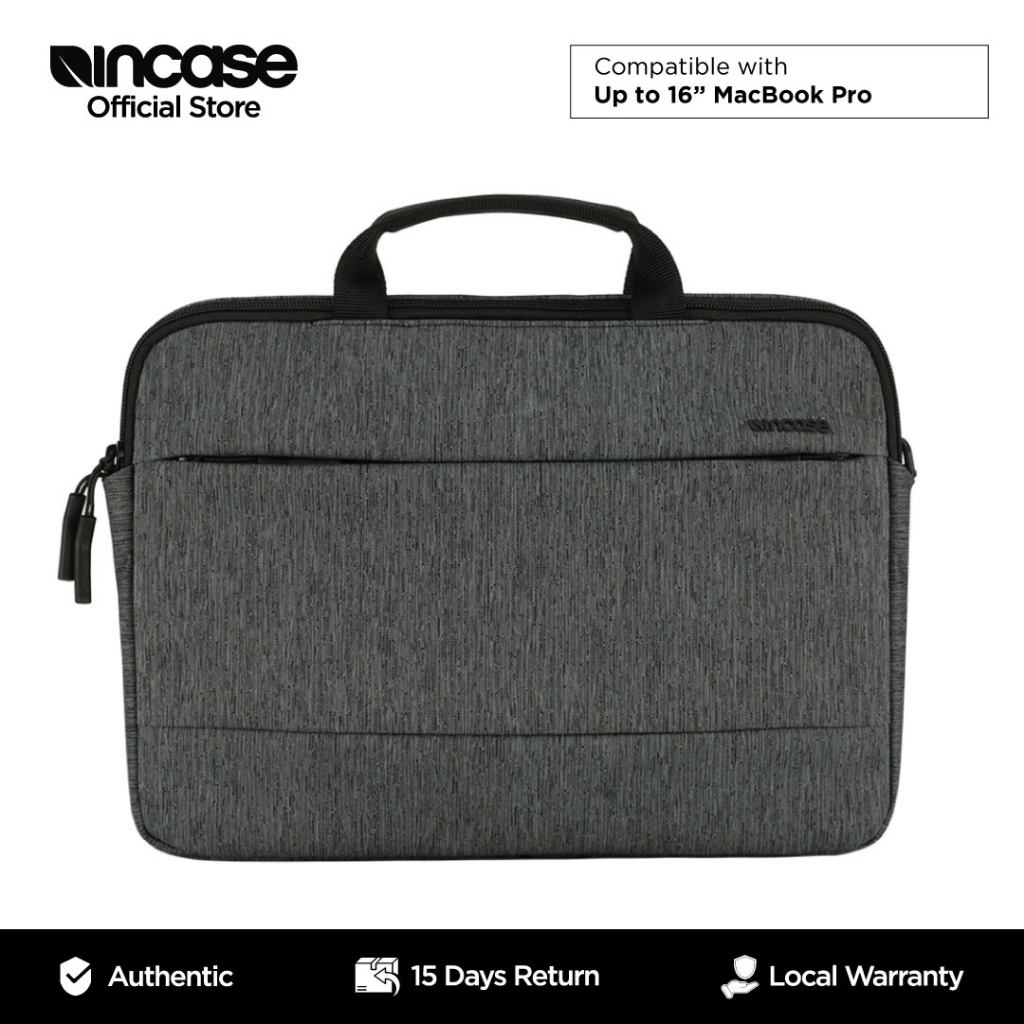 Incase City Brief 16"-Heather Black