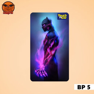 สติกเกอร์การ์ด Avangers Black Panther Series Touch n Go กันน้ํา คุณภาพสูง TNG CARD