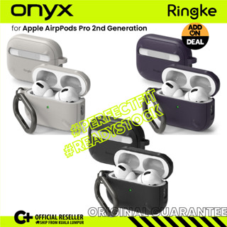 Ringke [ONYX] คาราบิเนอร์ป้องกันรอยขีดข่วน ป้องกันการลื่นไถล และป้องกันลายนิ้วมือ สําหรับ AirPods Pro 2