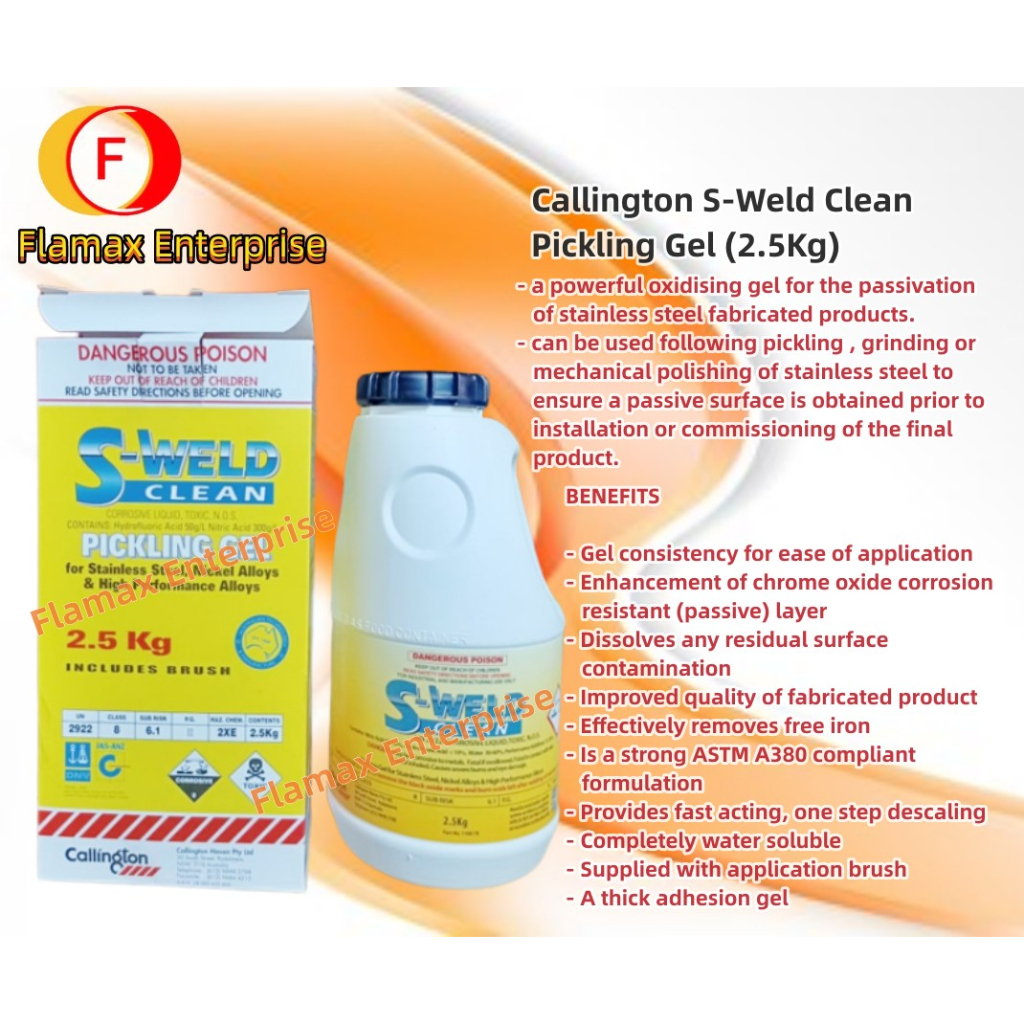 Callington S-Weld Clean Pickling Gel (2.5Kg)