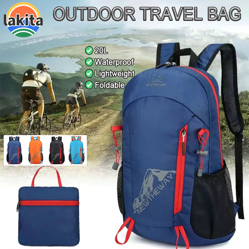 Lakita20L กระเป๋าเป้สะพายหลังเดินทางพับได้กระเป๋ากันน้ํา Bagpack กระเป๋าเดินป่ากระเป๋าใบเล็ก beg galas lelaki กระเป๋าเดินทาง 627