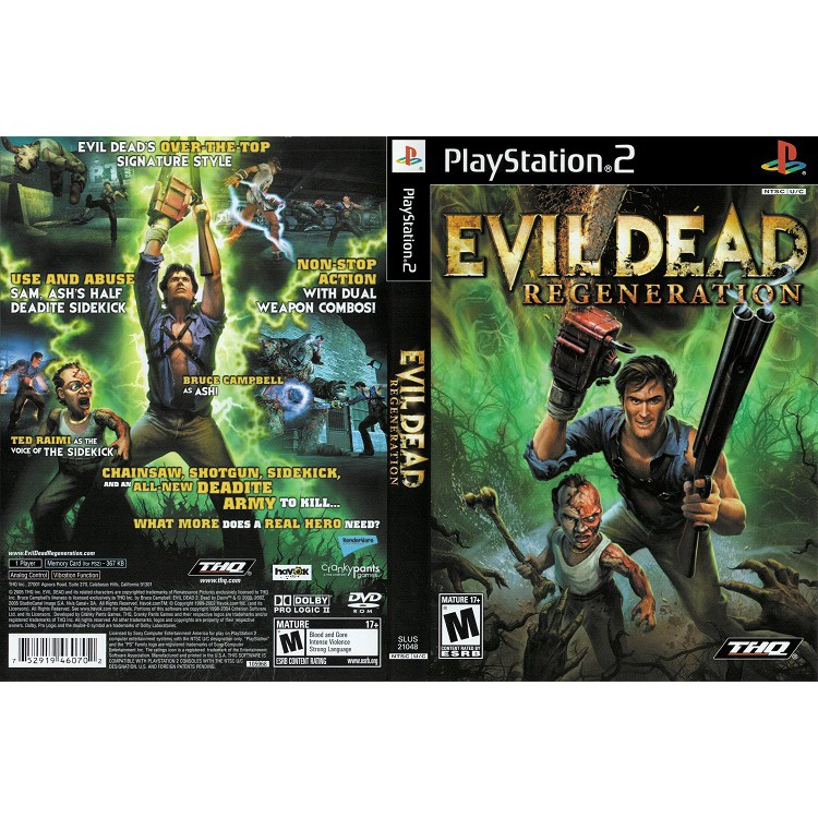 เกม PS2 Evil Dead Regeneration (แผ่นทอง)