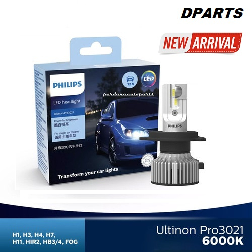 PHILIPS LED PRO3021 ULTINON ESSENTIAL G3 12V / 24V 6000K WHITE LIGHT H4 , H7 , H8 , H11 , HB3 , HB4