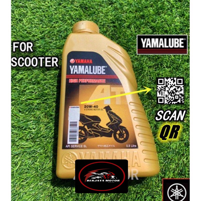 YAMALUBE SCOOTER 4T 20-40 YAMAHA SCOOTER 4T MINYAK HITAM YAMAHA MINYAK ENJIN SKUTER 4T NVX EGO NOUVO