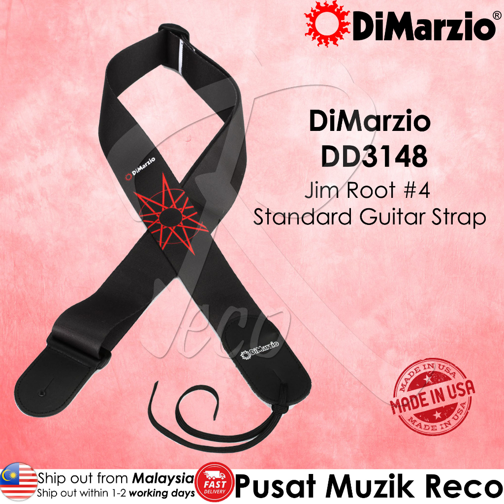 Dimarzio DD3148 Jim Root 4 Standard สายคล้องคอกีตาร์ไฟฟ้า เบส 2 นิ้ว