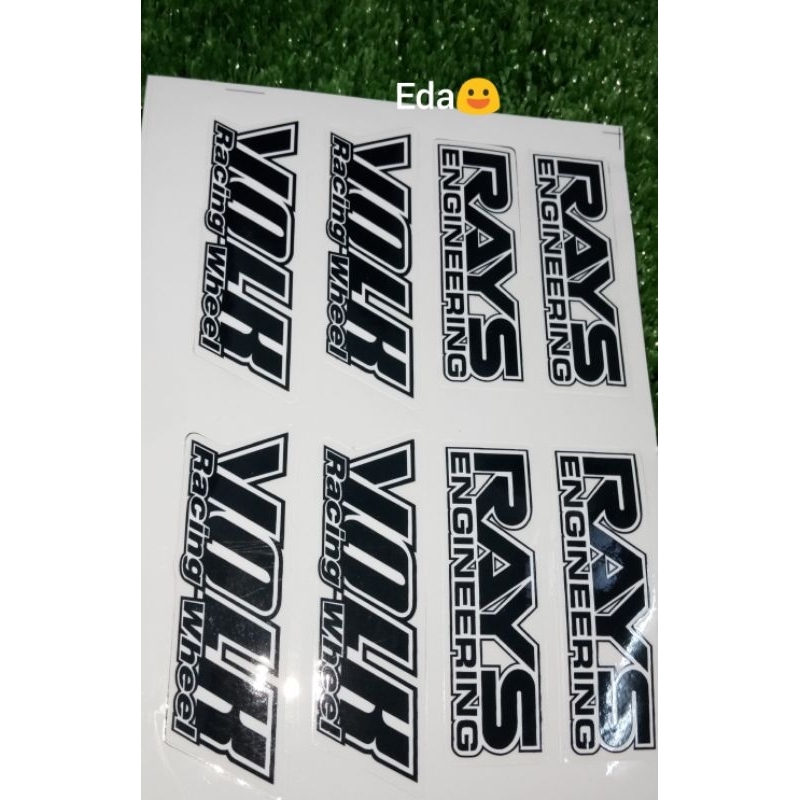 สติ๊กเกอร์ TE37 VOLK RAYS