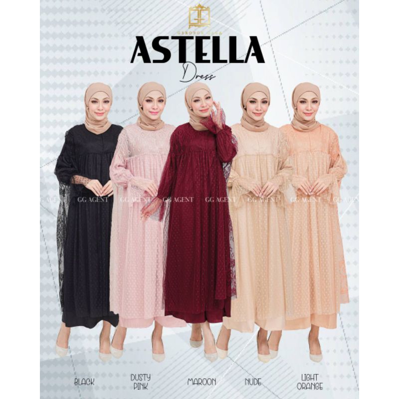 ASTELLA DRESS NET BERCORAK
