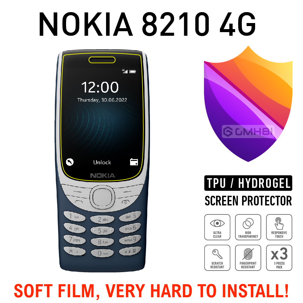 3 ชิ้น Nano TPU Hydrogel Film Shock Absorption Screen Protector Guard สําหรับ Nokia 8210 4G 2022