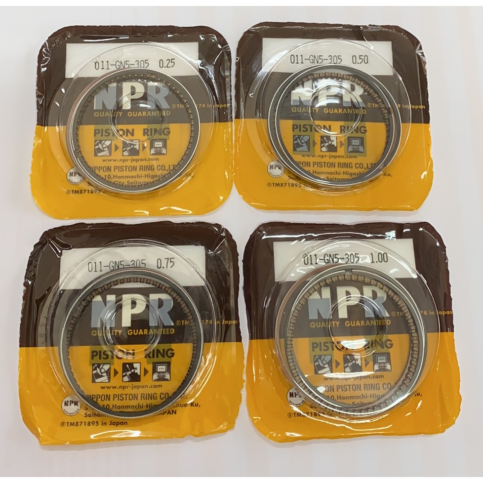 HONDA EX5 PISTON RING SET NPR JAPAN (GN5) SIZE 0.25 - 1.00