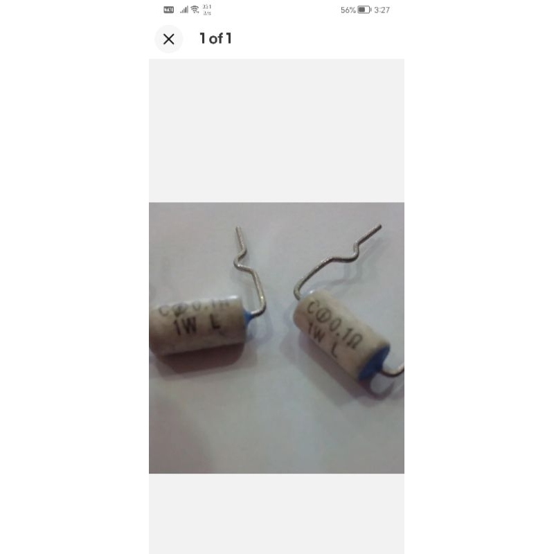 0.1ohm1w FUSABLE RESISTOR "SONY" 0.1ohm-1watt