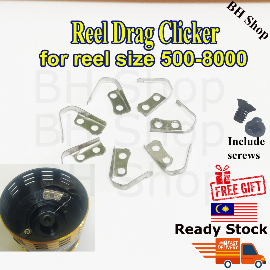 Bunyi Drag Alarm Spinning Reel Clicker Mesin Pancing ตกปลาเสียง Tomman Maguro Ajiking Seahawk