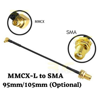 อะแดปเตอร์ขยายเสาอากาศ MMCX-L เป็น SMA ตัวเมีย 95 มม. 105 มม. ZX1002N