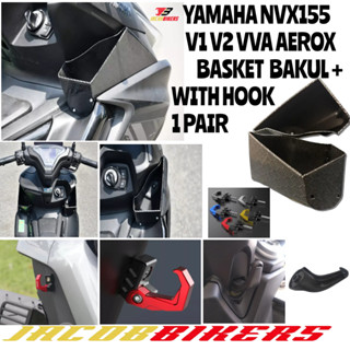 Vietnam YAMAHA NVX155 V1 V2 VVA AEROX HOOK + ปะเก็น ( BAKUL ) กระเป๋า 1 คู่ + ตะขอ CNC