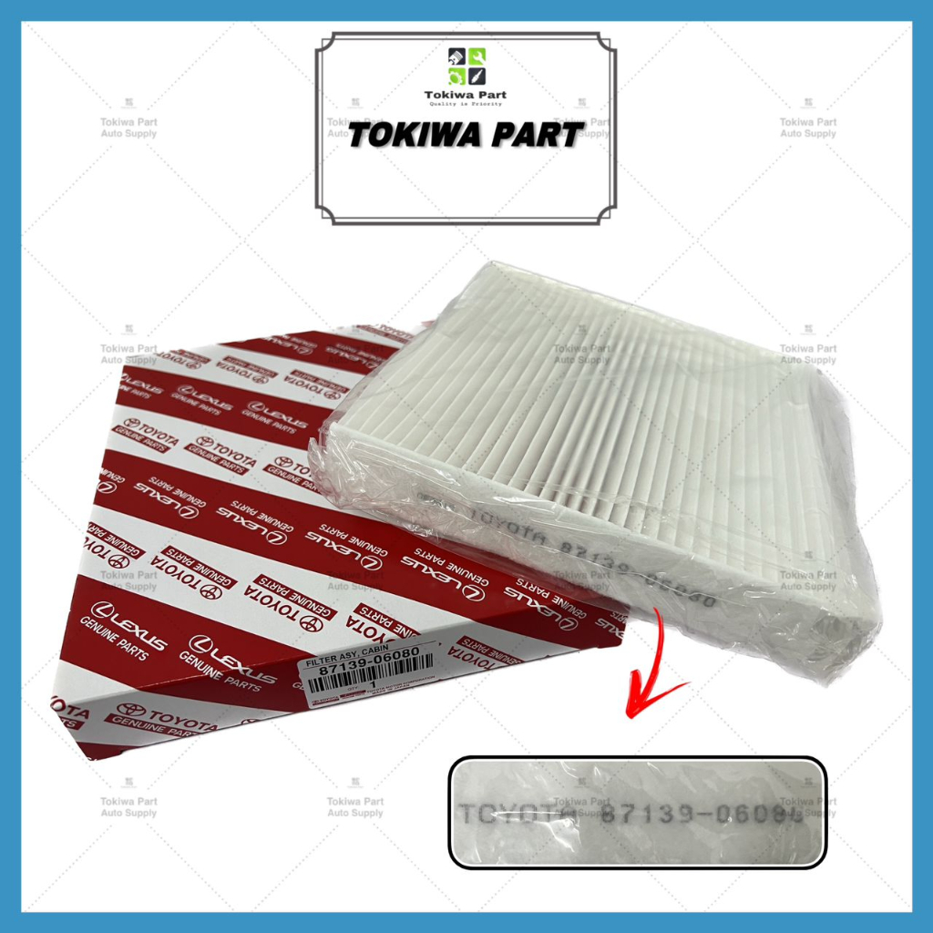 Toyota Vios Ncp93 / Altis / Camry / Hilux/ Innova / Estima / Wish Cabin AirCond กรองอากาศ 87139-0608