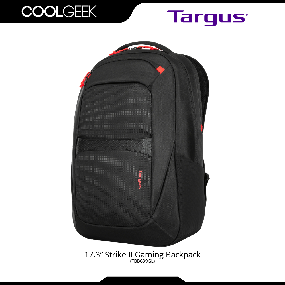 Targus กระเป๋าเป้สะพายหลัง ขนาด 17.3 นิ้ว สําหรับเล่นเกม Strike II (TBB639GL)