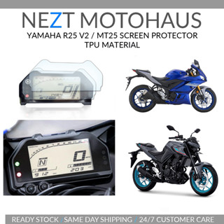 ฟิล์มกันรอยหน้าจอ TPU ป้องกันรอยขีดข่วน สําหรับ Yamaha R25 V2 MT25