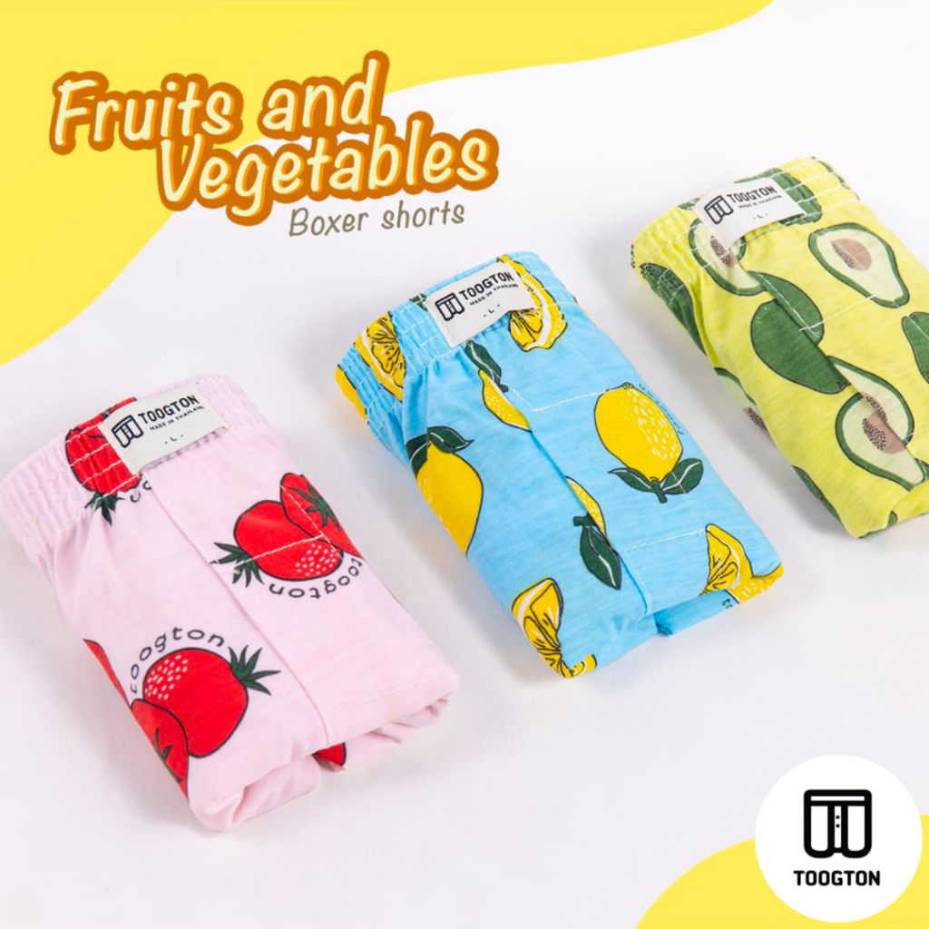 Best in Collection of Fruits & Vegetas Toogton Unisex Boxer