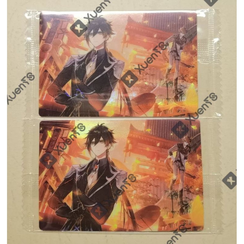 Genshin Impact Bandai Wafer Card Vol.2 Kazuha Zhongli Gendai Wafer Card Vol.2 Kazuha Zhongli