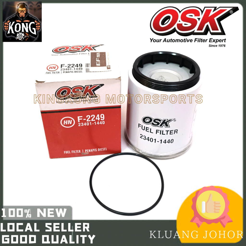 OSK F-2249 FUEL FILTER PENAPIS DIESEL HINO RK F/F 23401-1440 F 2249 KINGKONG MOTORSPORTS