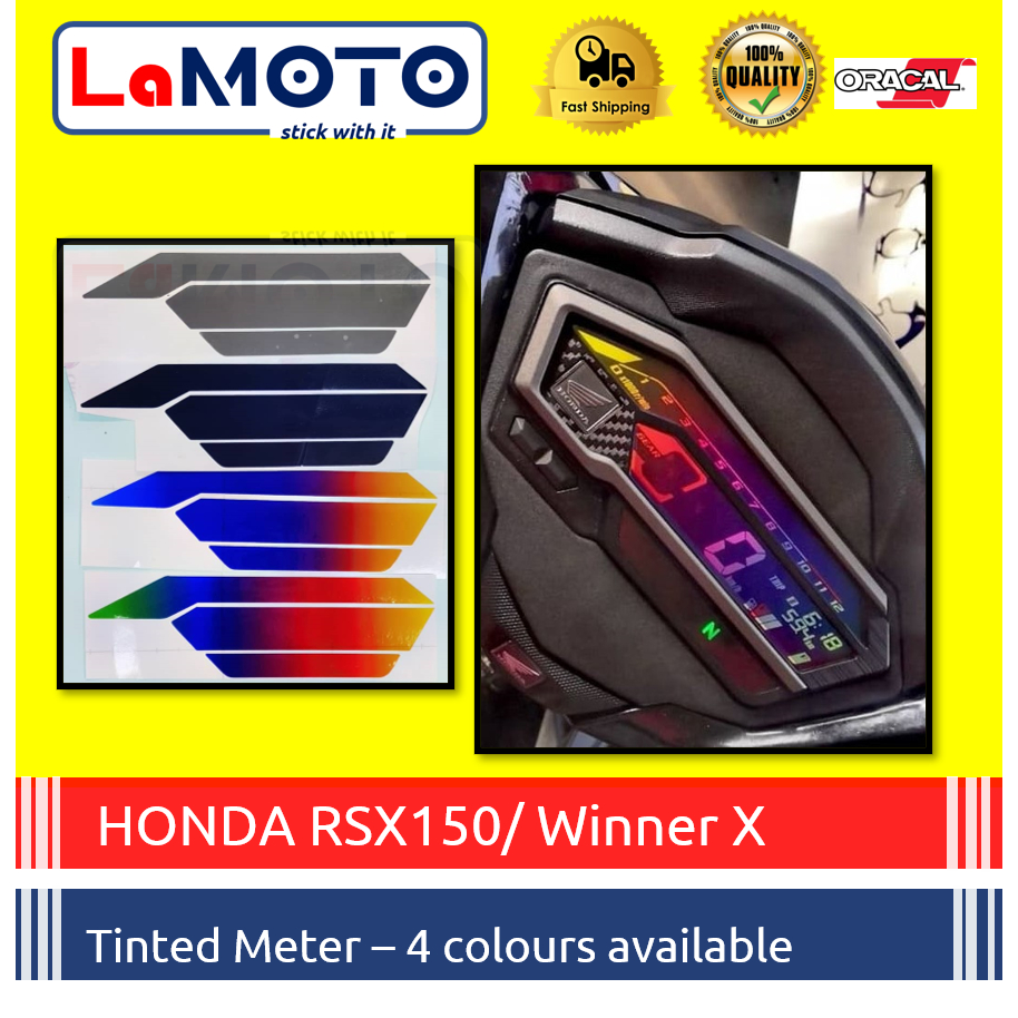 เครื่องวัดสี HONDA RSX 150/WINNER-X - TITANIUM, KARAT, SMOKE BLACK Oracle Brand Premium Tinted