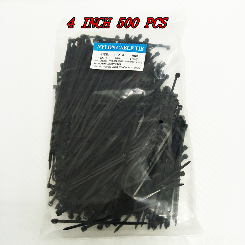 สายล็อคไนลอน SELF TIES-4/100MMX3MMX500PCS-สีดํา