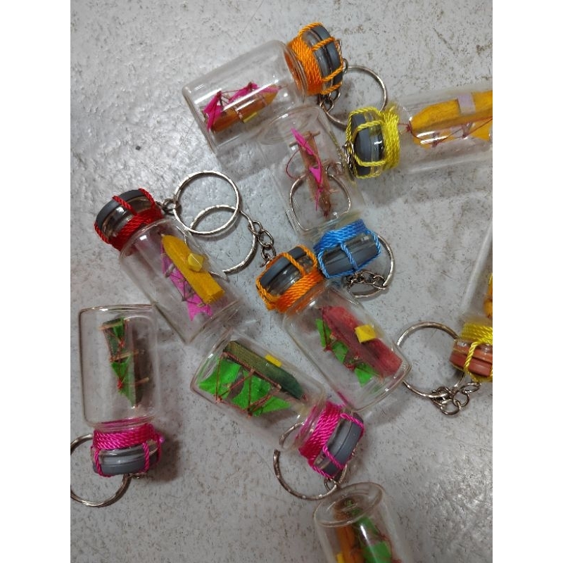 พวงกุญแจ Kapal Dalam Botol Doorgift พวงกุญแจ Ship in Bottle
