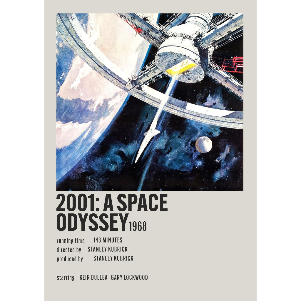 โปสเตอร์ Movie 2001 A Space Odyssey สําหรับช่างตัดผมห้อง/ผนัง