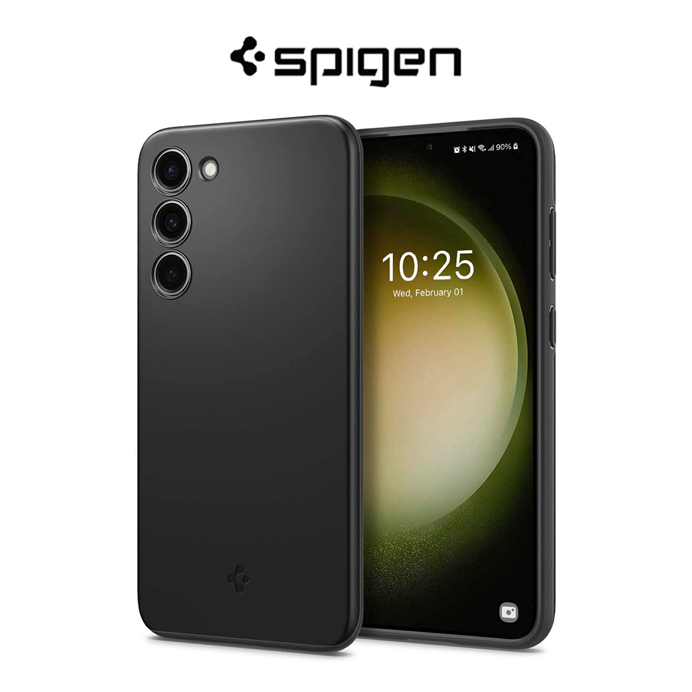 Spigen Galaxy S23 Case Thin Fit Samsung S23 Casing อัพเกรดการป ้ องกันรอบ Slim Coverage Samsung Cover