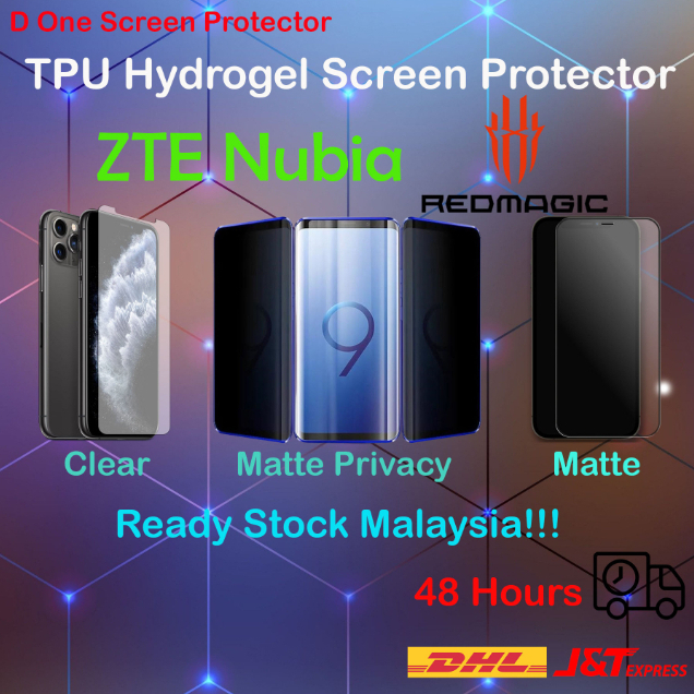 Nubia Z50/Z50 Ultra Hydrogel TPU ป้องกันหน้าจอ Nubia Z40 Pro/Nubia Z30/Red Magic Mars