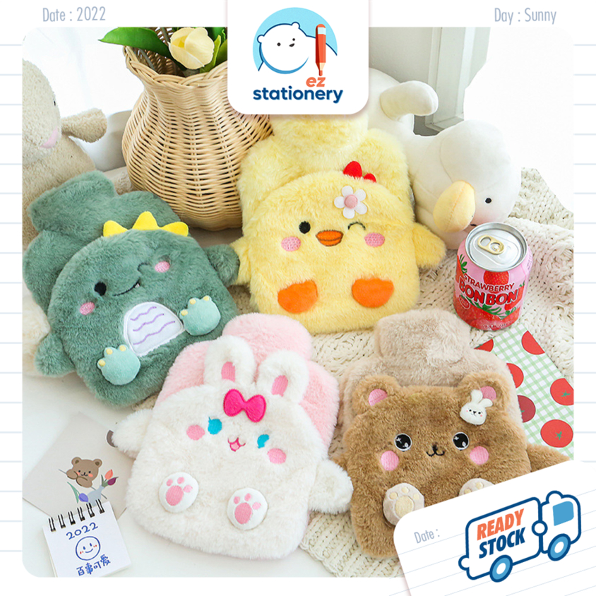 กระเป๋าน้ําร้อนน่ารักพร้อมกระเป๋าตุ๊กตาขวดน้ําร้อนกระเป๋า Handwarmer Tungku Air Panas Beg Tuam Perut 热水袋
