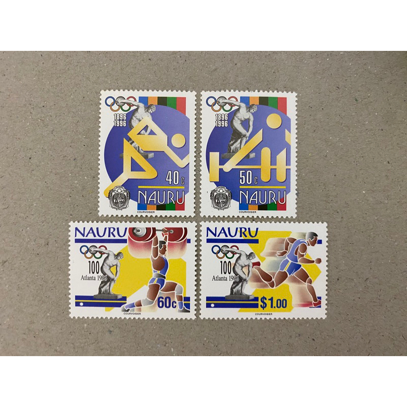 {JK} Nauru 1996 - Atlanta Summer Olympic Games Stamps 4V MNH