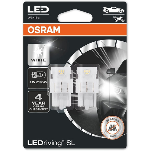 OSRAM T20 LED (1 LEG) W21W Cool White 6000K หลอดพุพองเดี่ยว