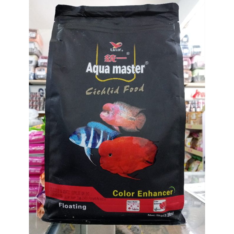 AQUA MASTER CICHLID สารเพิ่มประสิทธิภาพสีอาหาร 1KG