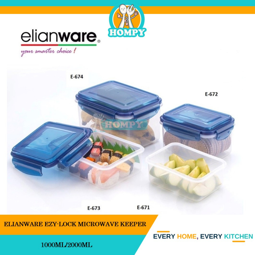 Elianware EZY-LOCK MICROWAVE KEEPER FOOD CONTAINER E-673/674