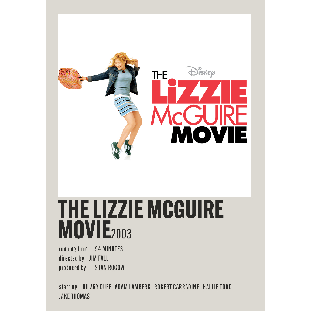 Poster Movie The Lizzie McGuire Movie สําหรับช่างตัดผมห้อง/ผนัง