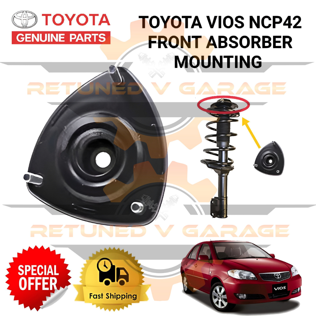 ขายึดโช๊คหน้า Toyota Vios NCP42 (48609-0D080)