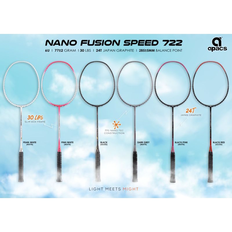 APACS 722 NANO FUSION SPEED RACQUET