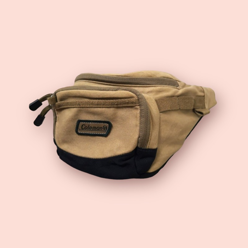 Vintage COLEMAN กระเป๋าคาดเอว / สายเข็มขัด / กระเป๋าผ้า